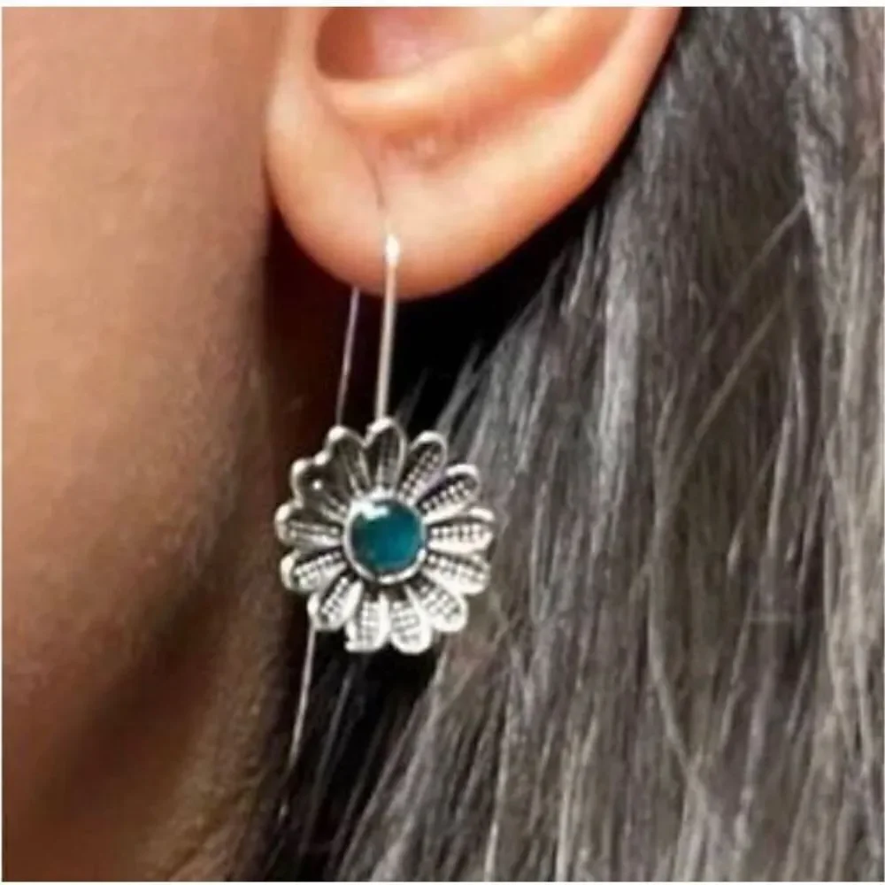 Flower statement earrings #165 - Picture 7 of 9